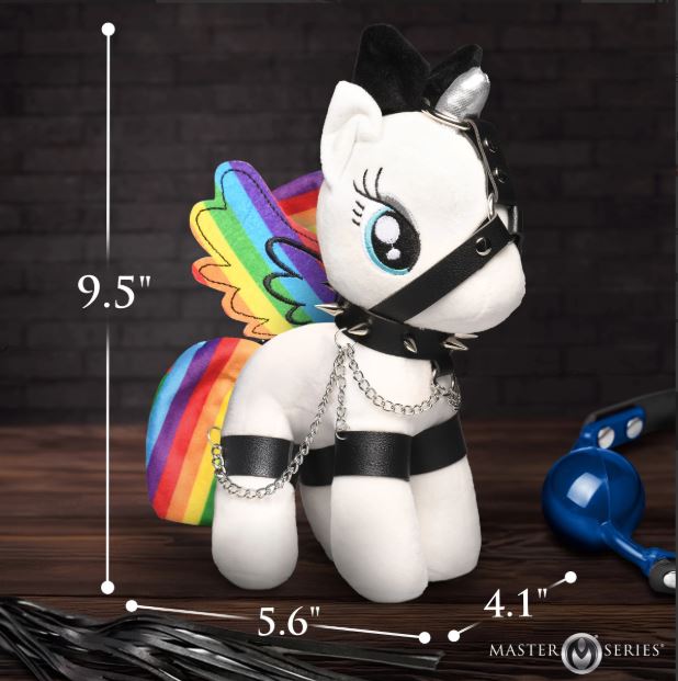 MASTER SERIES PRISM PEARL BONDAGE PONY RAINBOW - XRAH821RBW