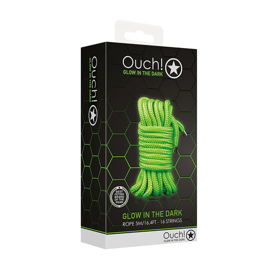 Ouch! Glow in the Dark Rope Neon Green