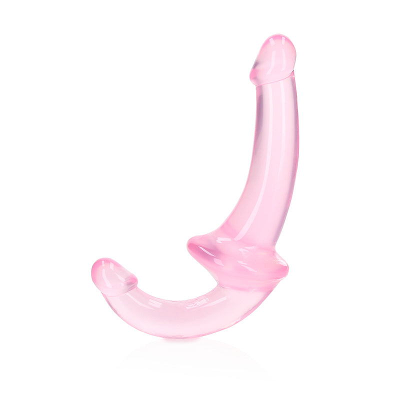 RealRock Crystal Clear 6 in. Strapless Strap-On Dildo