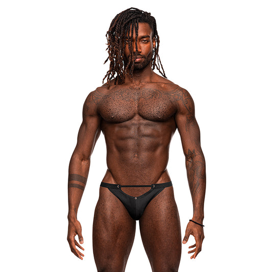 Male Power Magnificence Micro V Thong Black S/M