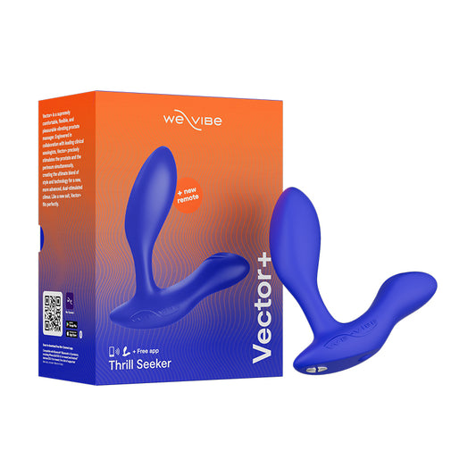 We-Vibe Vector+ Rechargeable Remote-Controlled Silicone Dual Stimulation Prostate Massager