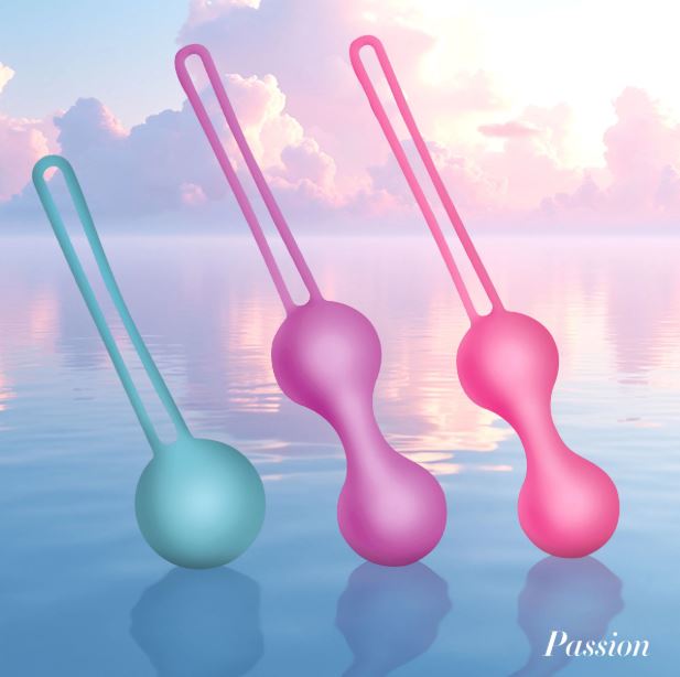 PASSION SILICONE WEIGHTED KEGEL BALL SET - XRAH842