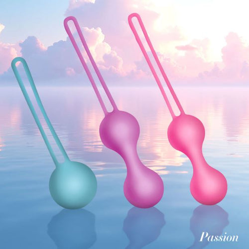 PASSION SILICONE WEIGHTED KEGEL BALL SET - XRAH842