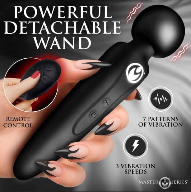 MASTER FORCED ORGASM THIGH STRAP WAND SET - XRAH844