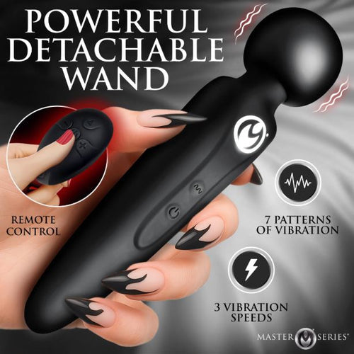 MASTER FORCED ORGASM THIGH STRAP WAND SET - XRAH844