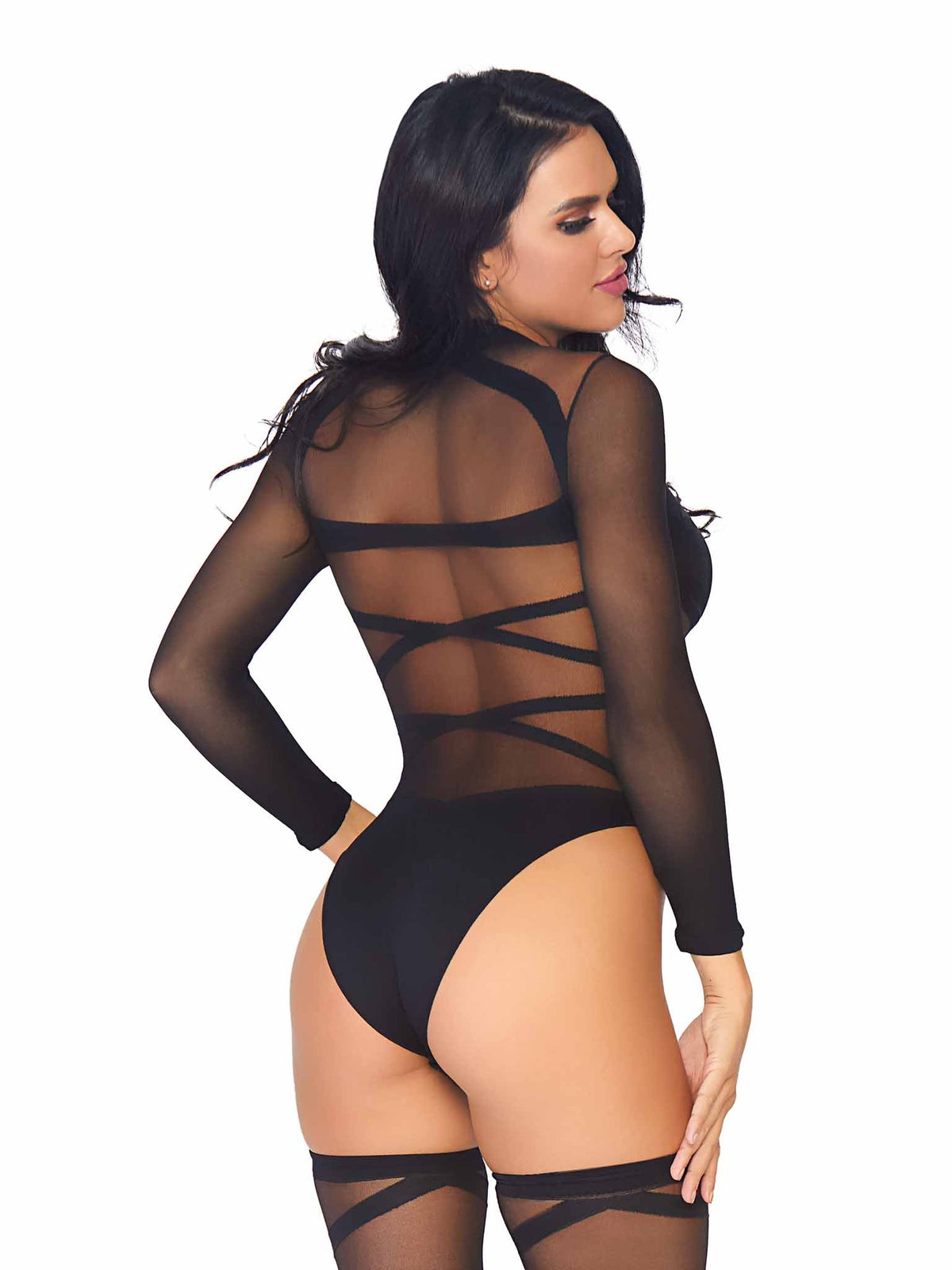 Truth Or Dare Bodysuit And Thigh Highs Set - 8471      00122