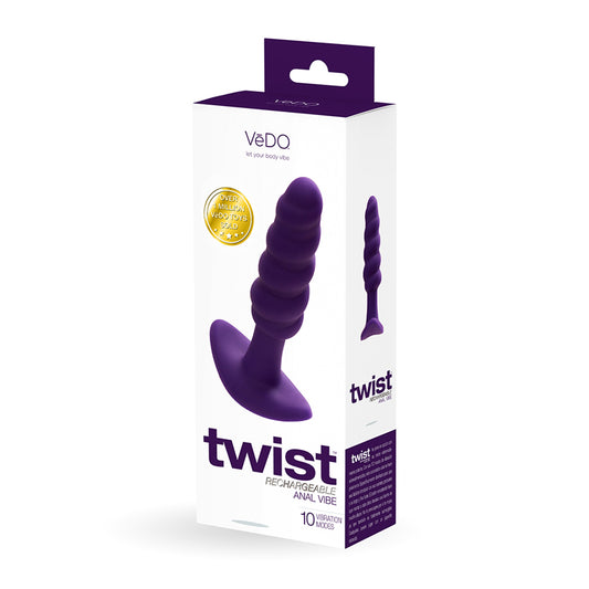 VeDO Twist Rechargeable Silicone Vibrating Anal Plug