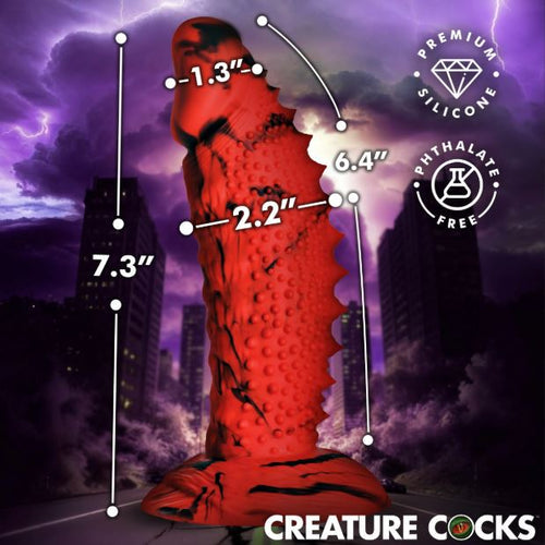 CREATURE COCK GOJIRA SILICONE DILDO - XRAH850