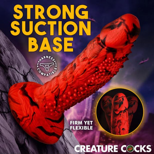 CREATURE COCK GOJIRA SILICONE DILDO - XRAH850