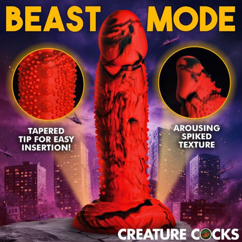 CREATURE COCK GOJIRA SILICONE DILDO - XRAH850