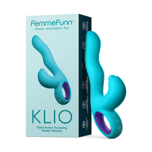 FemmeFunn Klio Rechargeable Silicone Triple Action Thumping Rabbit Vibrator