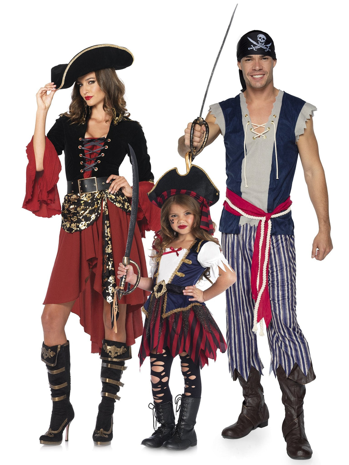 Girl's Caribbean Pirate Costume - SKC49104  10140