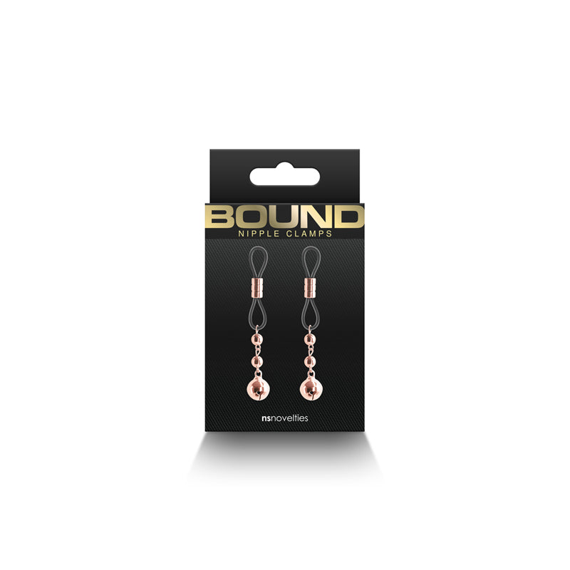 Bound Nipple Clamps D1 Rose Gold