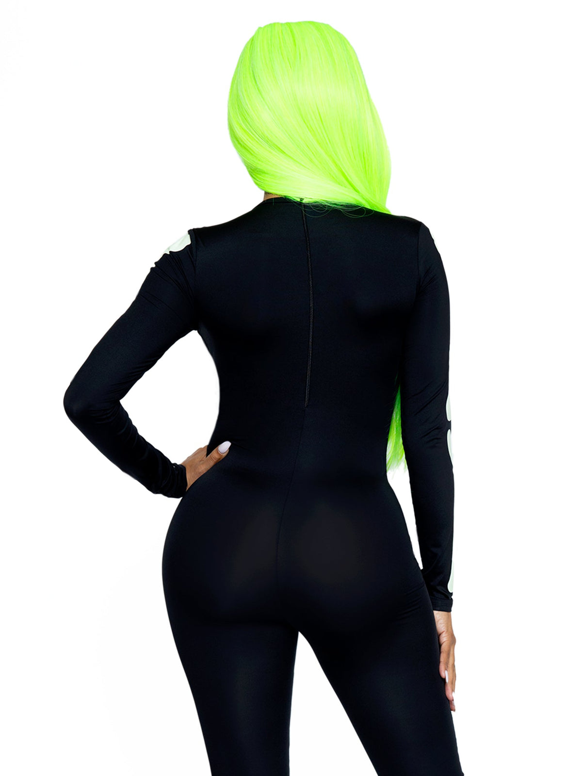 Printed Glow In The Dark Skeleton Catsuit - 85346     00701