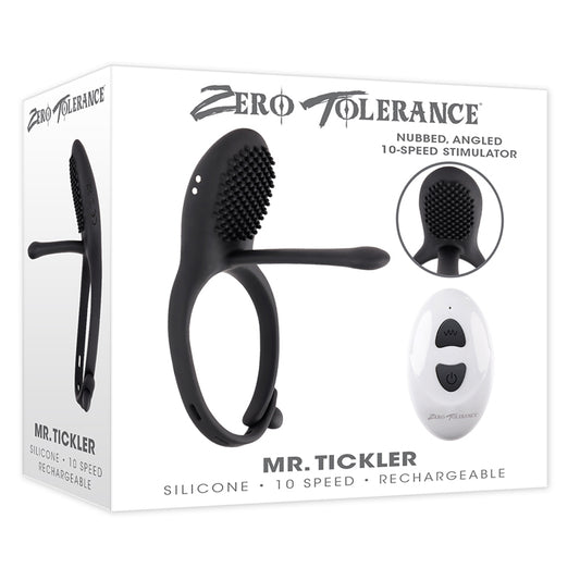 Zero Tolerance Mr. Tickler Rechargeable Remote Controlled C-ring Black