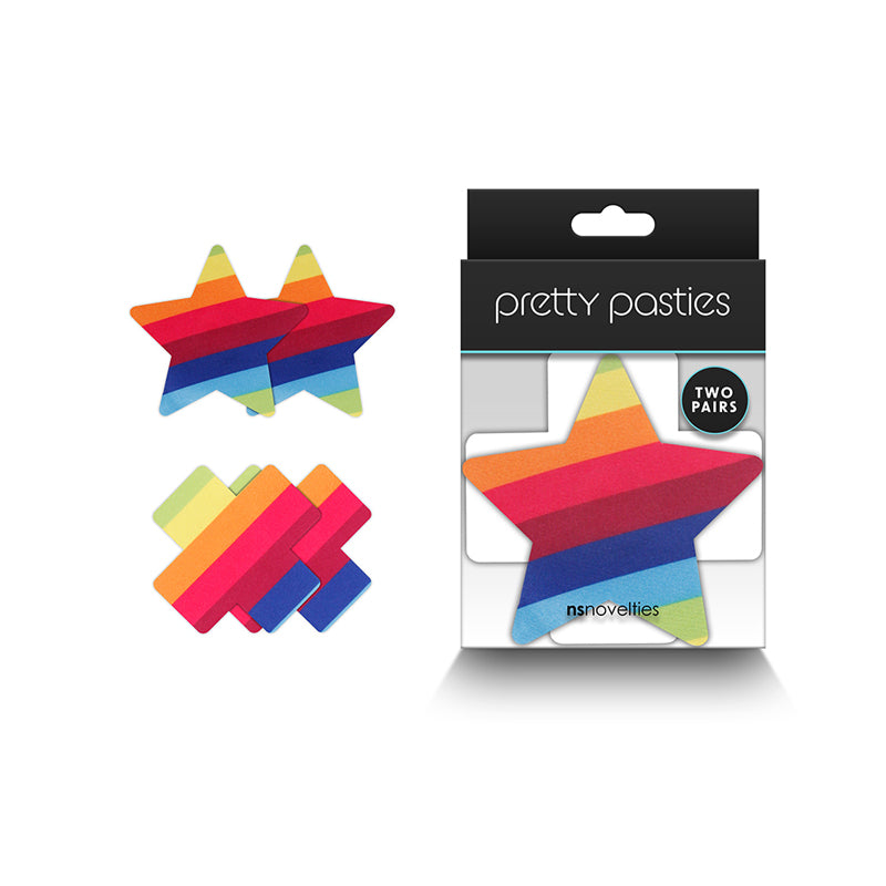 Pretty Pasties Pride Rainbow 2 Pair