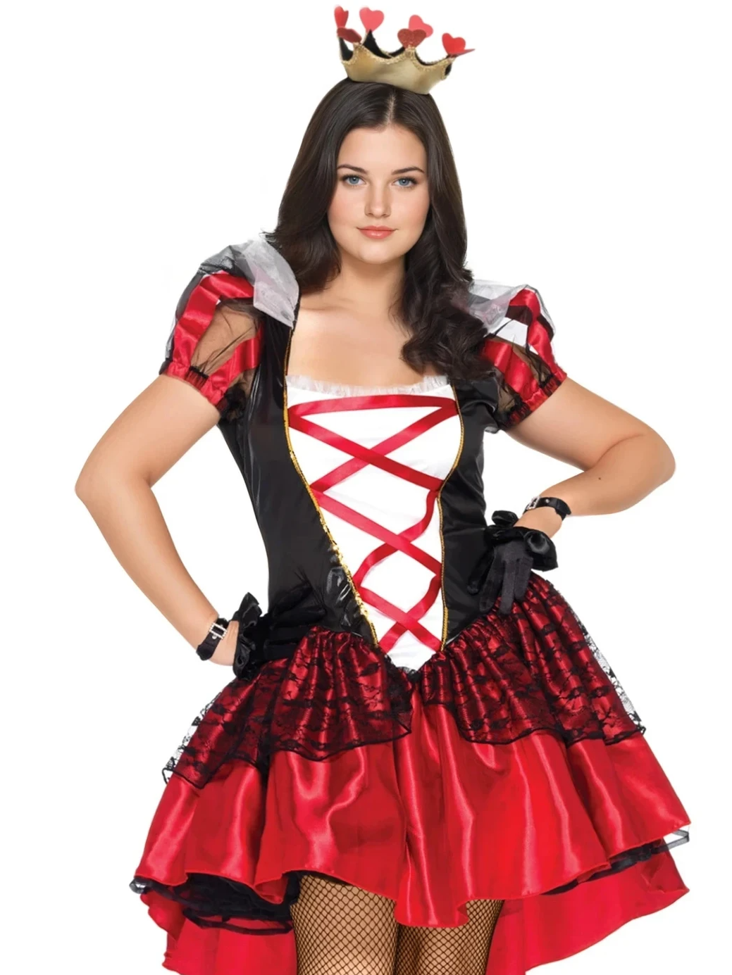 Plus Royal Red Queen Costume - 86166X    01108