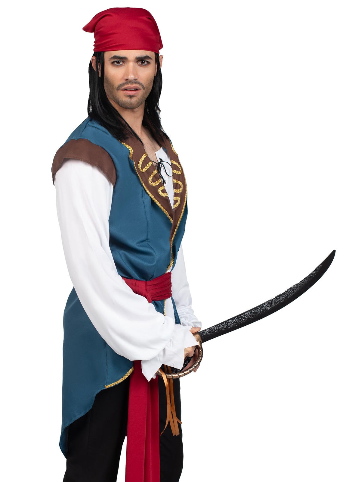 Men's 3 PC Scoundrel Pirate Costume - 86637     10106
