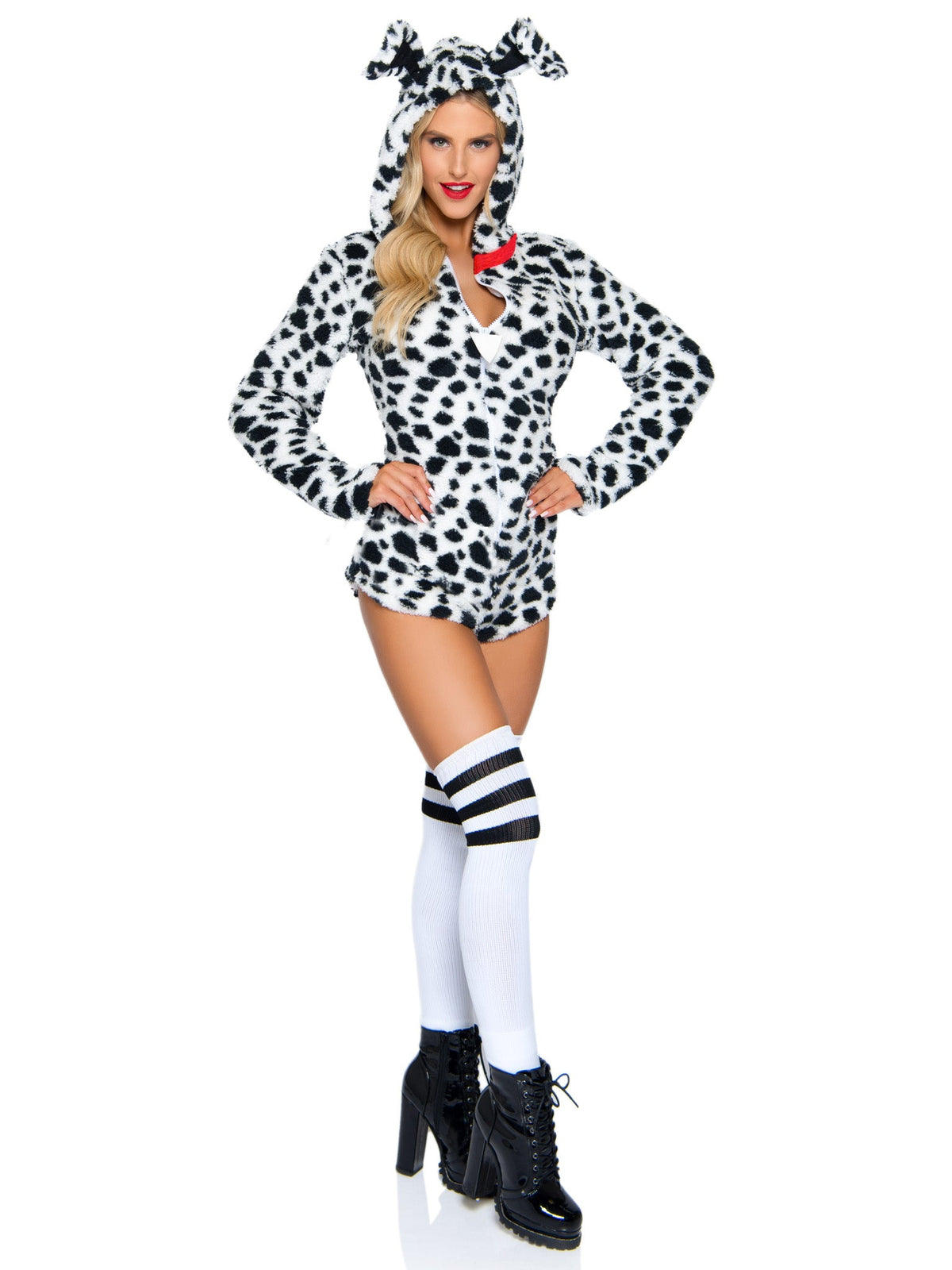 Darling Dalmatian Ultra Soft Romper With Hood - 86951     00725