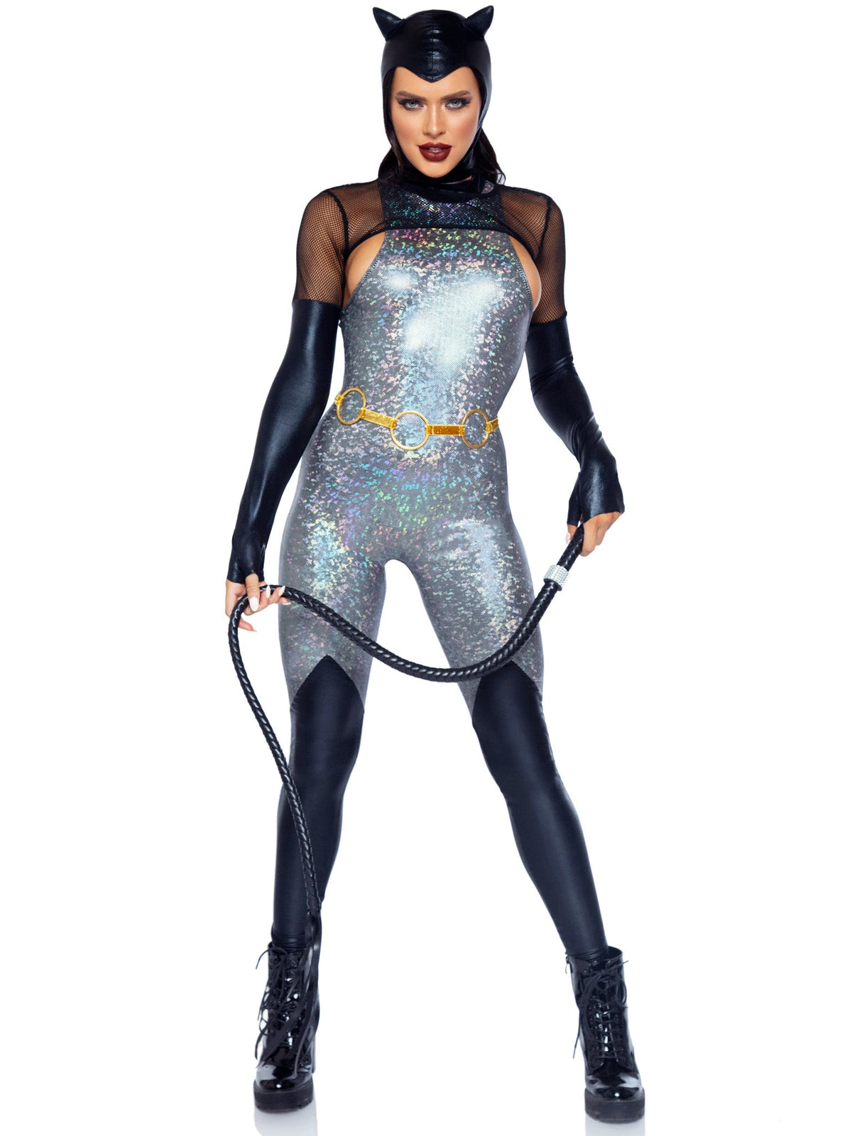 Feline Felon Villain Catsuit Costume - 86996     06501
