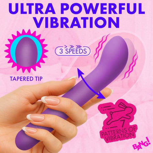 G-SPOT FLEXIBLE SILICONE VIBRATOR PURPLE - XRAH875PURPLE
