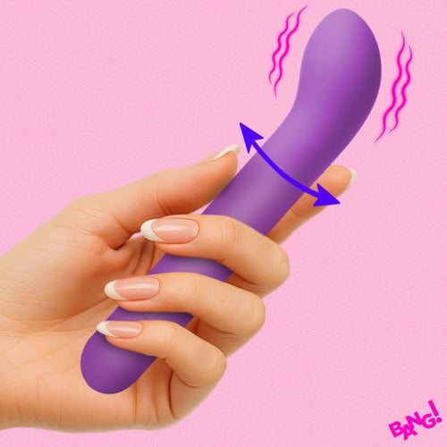 G-SPOT FLEXIBLE SILICONE VIBRATOR PURPLE - XRAH875PURPLE