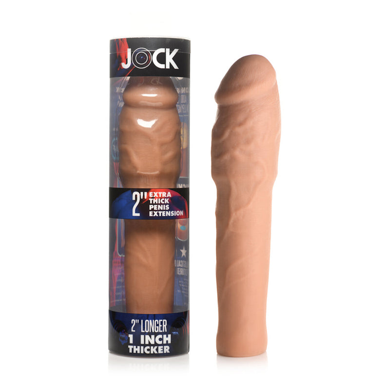 Jock Extra Thick Penis Extension Sleeve 2in Medium - Pinkfoxxx