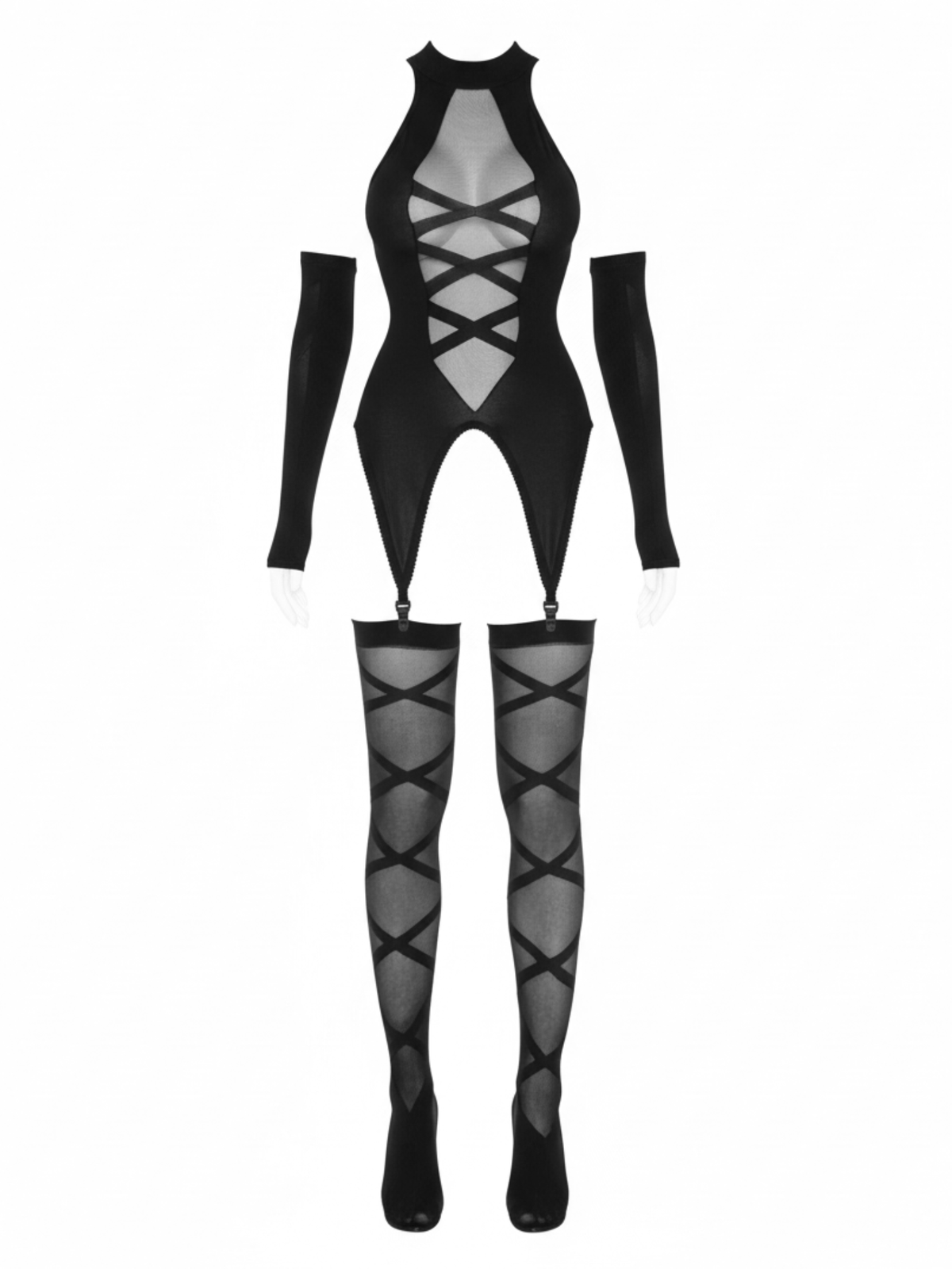 Wrap Me Up Cami Top & Stockings Set - 89128     00122