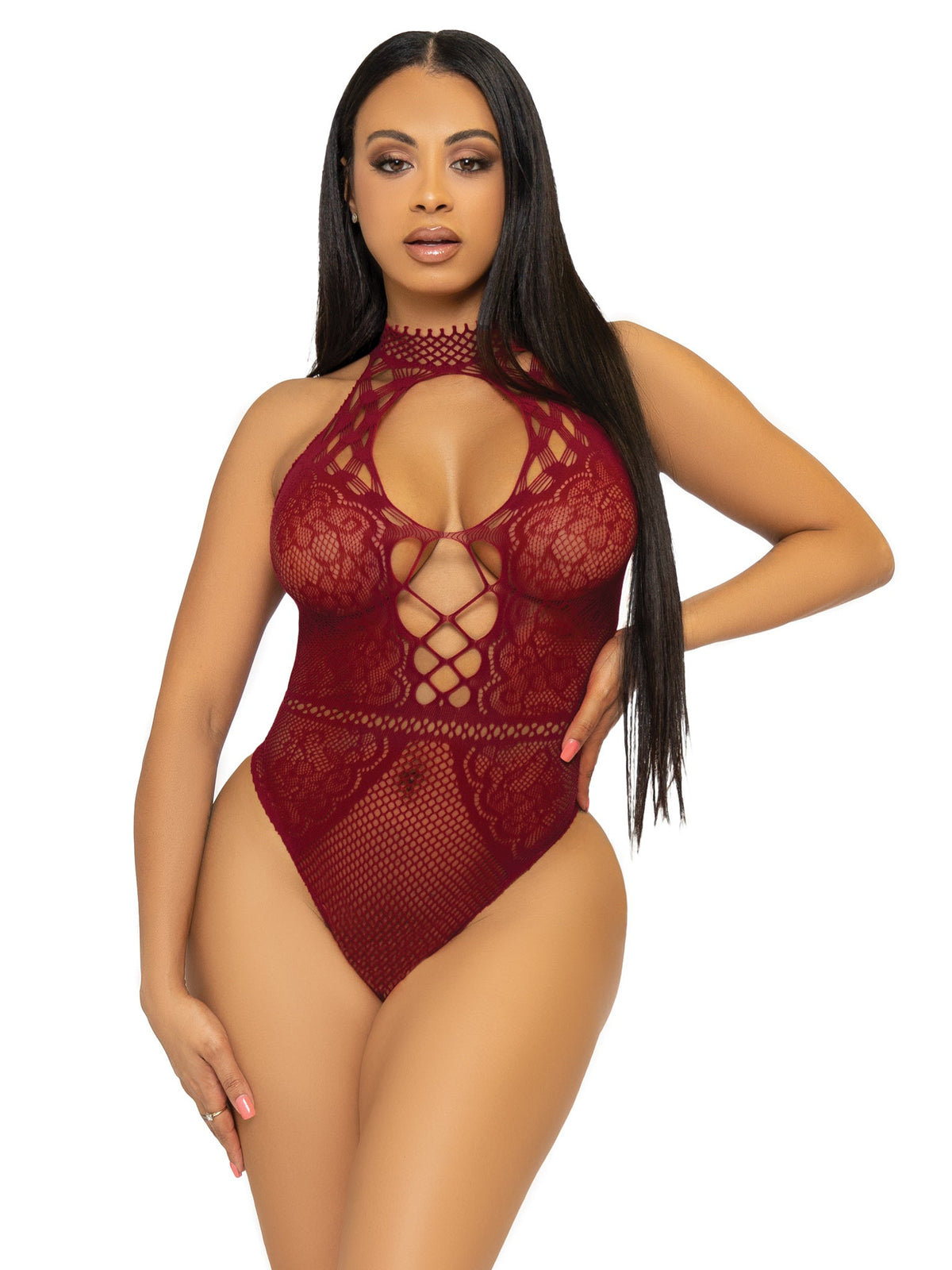 Bring The Heat Lace Bodysuit - 89307     00122