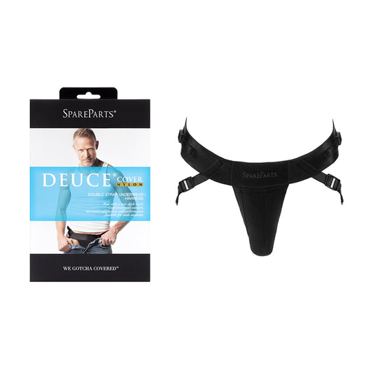 SpareParts Deuce Cover Underwear Harness Black (Double Strap) Nylon