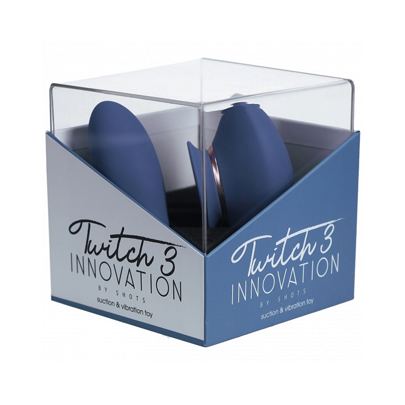 TWITCH 3 SILICONE RECHARGEABLE VIBRATOR & SUCTION