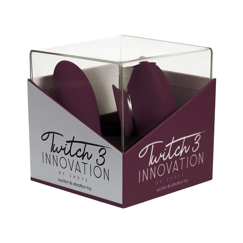 TWITCH 3 SILICONE RECHARGEABLE VIBRATOR & SUCTION