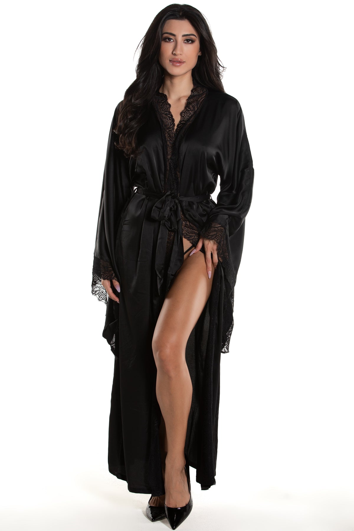 9010 Satin Robe - 9010-11-010