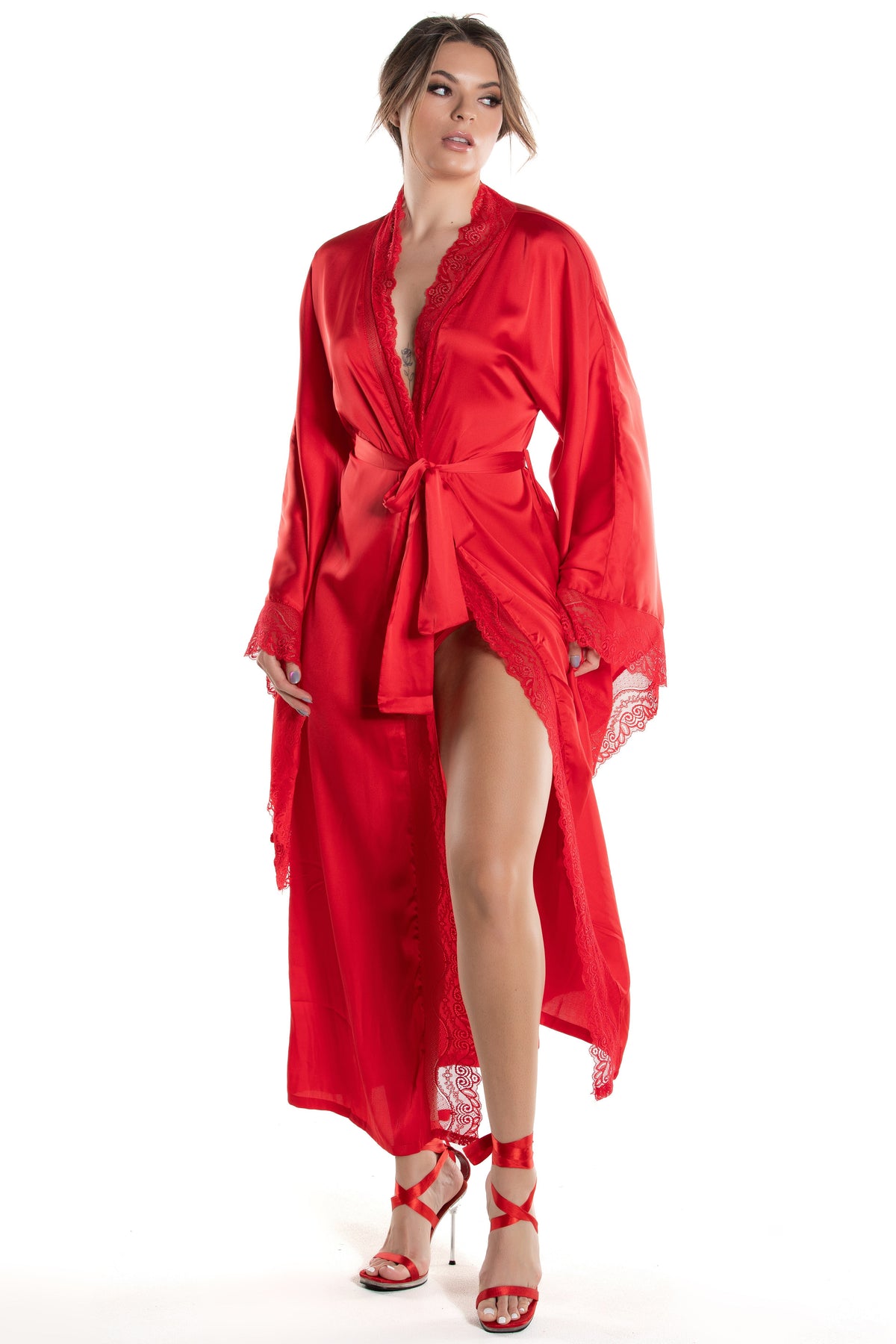 9010 Satin Robe - 9010-11-010