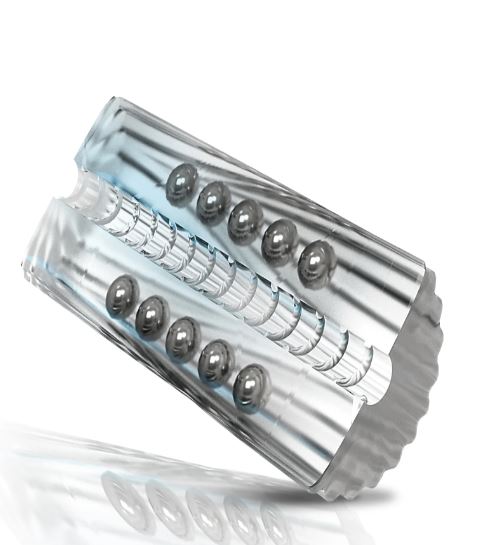 MSTR B8 CLEAR-VIEW BEADED STROKER BALLS TO THE WALL - GN3000910