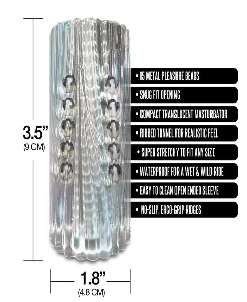 MSTR B8 CLEAR-VIEW BEADED STROKER BALLS TO THE WALL - GN3000910