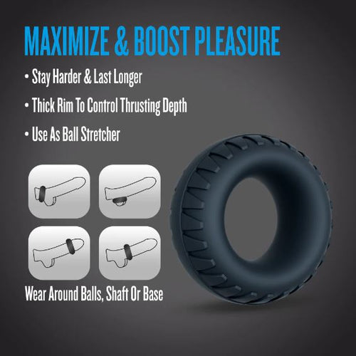 PERFORMANCE PLUS TRACTION TEXTURED COCK RING THICK - BN92025