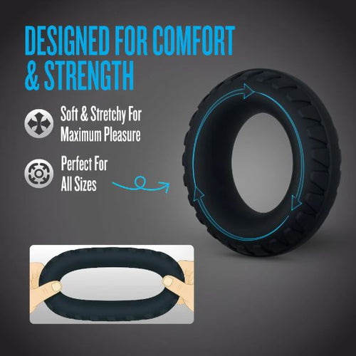 PERFORMANCE PLUS DRIFT 3 COCK RING SET BLACK - BN92035