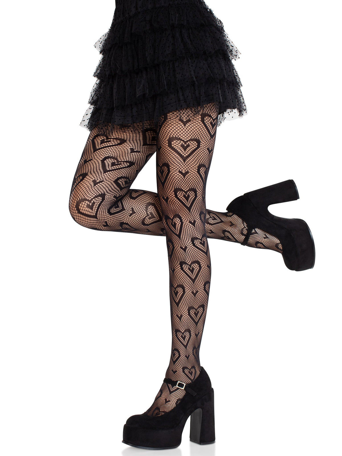 Cherie Heart Net Tights - 9239      00122