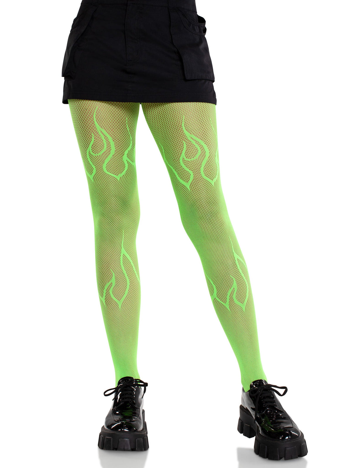 Flame Fishnet Tights - 9288      00122