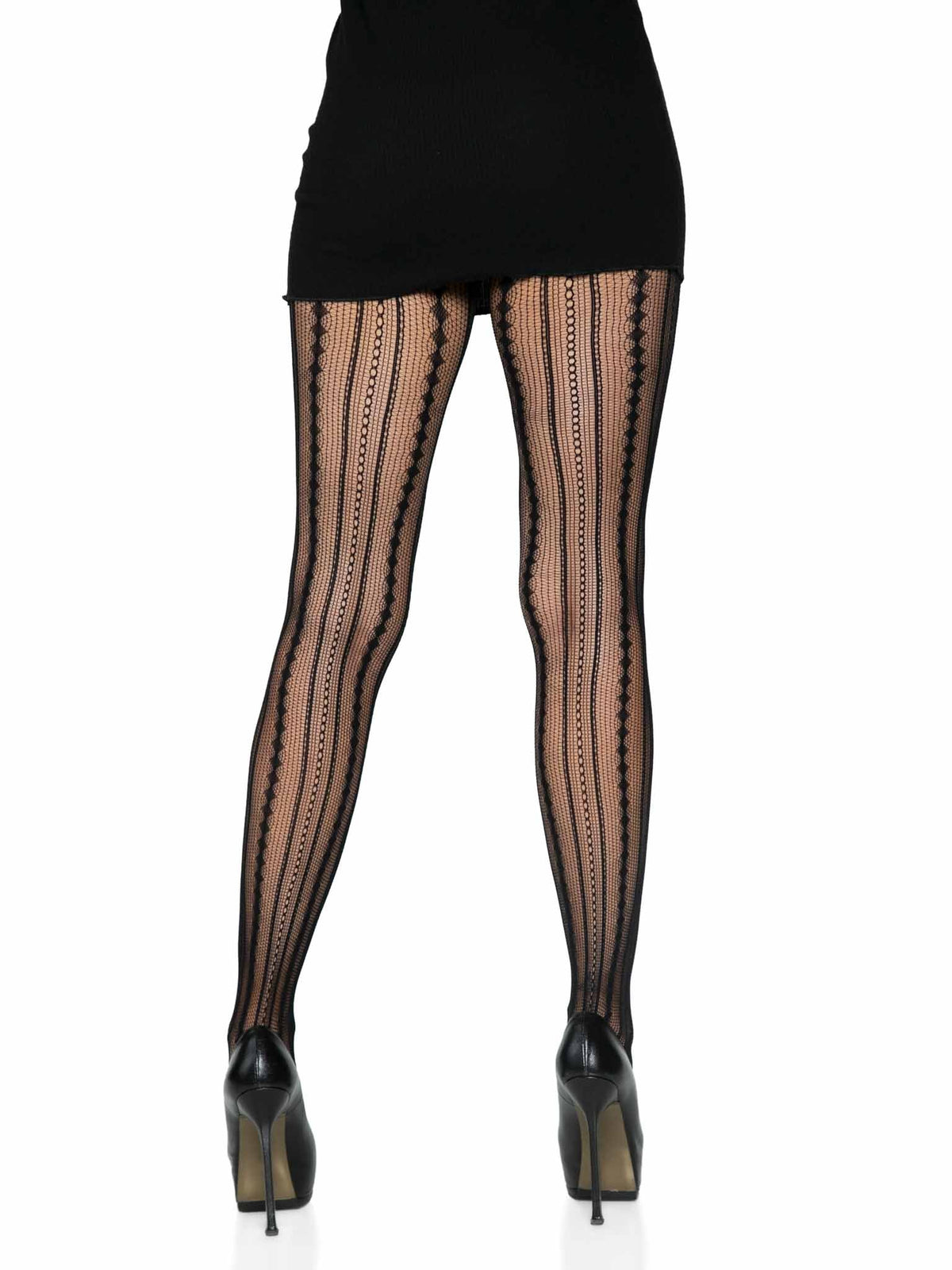 Eve Vintage Pinstripe Net Tights - 9649      00122