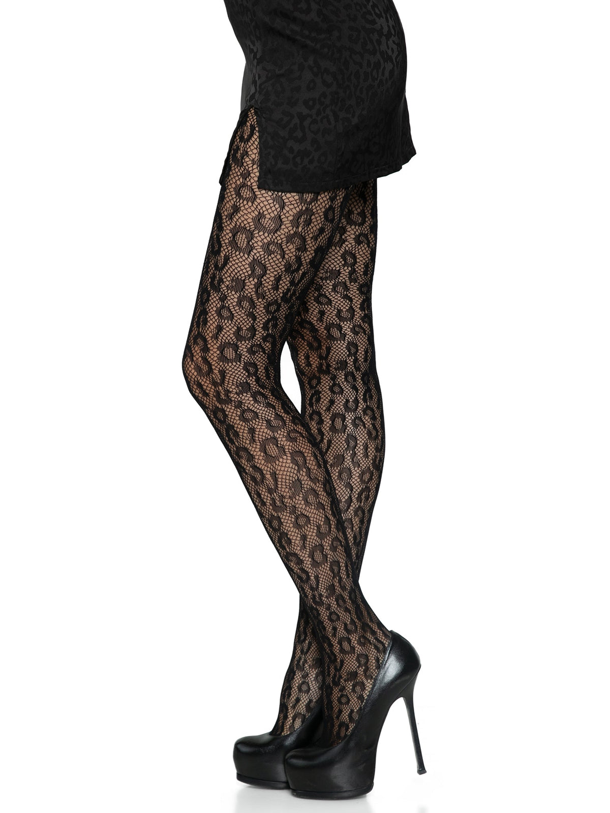 Leopard Net Tights - 9716      00122