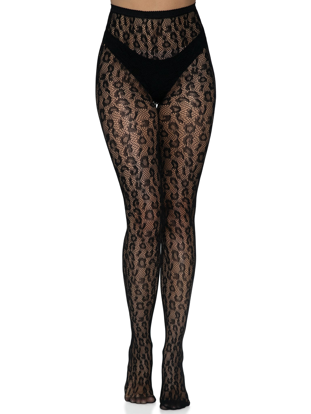 Leopard Net Tights - 9716      00122