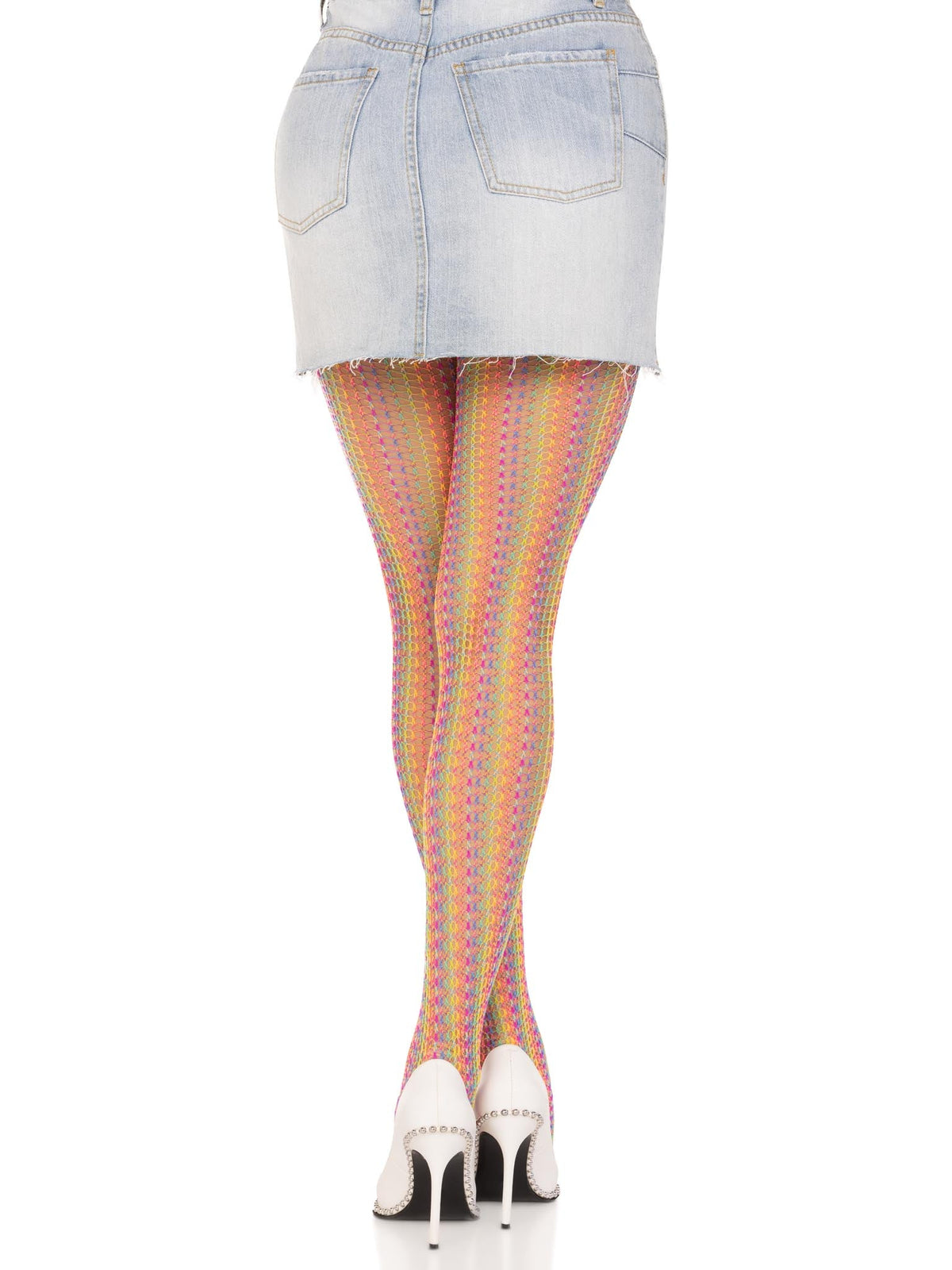 Acadia Rainbow Net Tights - 9732      10122