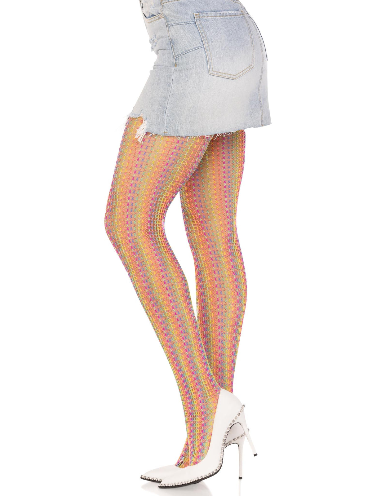 Acadia Rainbow Net Tights - 9732      10122