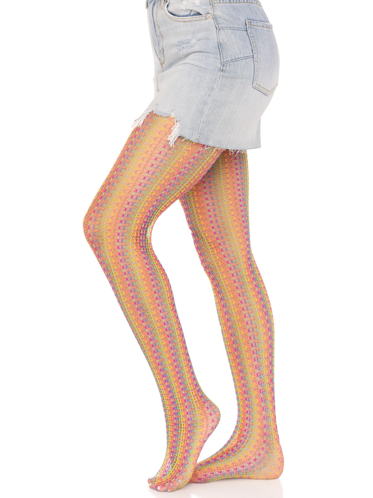 Acadia Rainbow Net Tights - 9732      10122