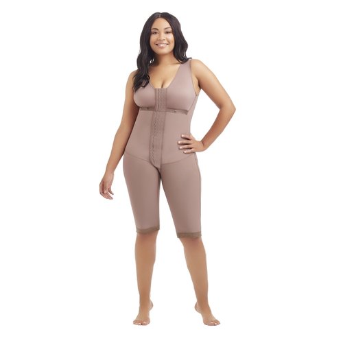Body Garment Below Knee-Sleeveless-Bra. This shapewear helps with recovery, healing proces