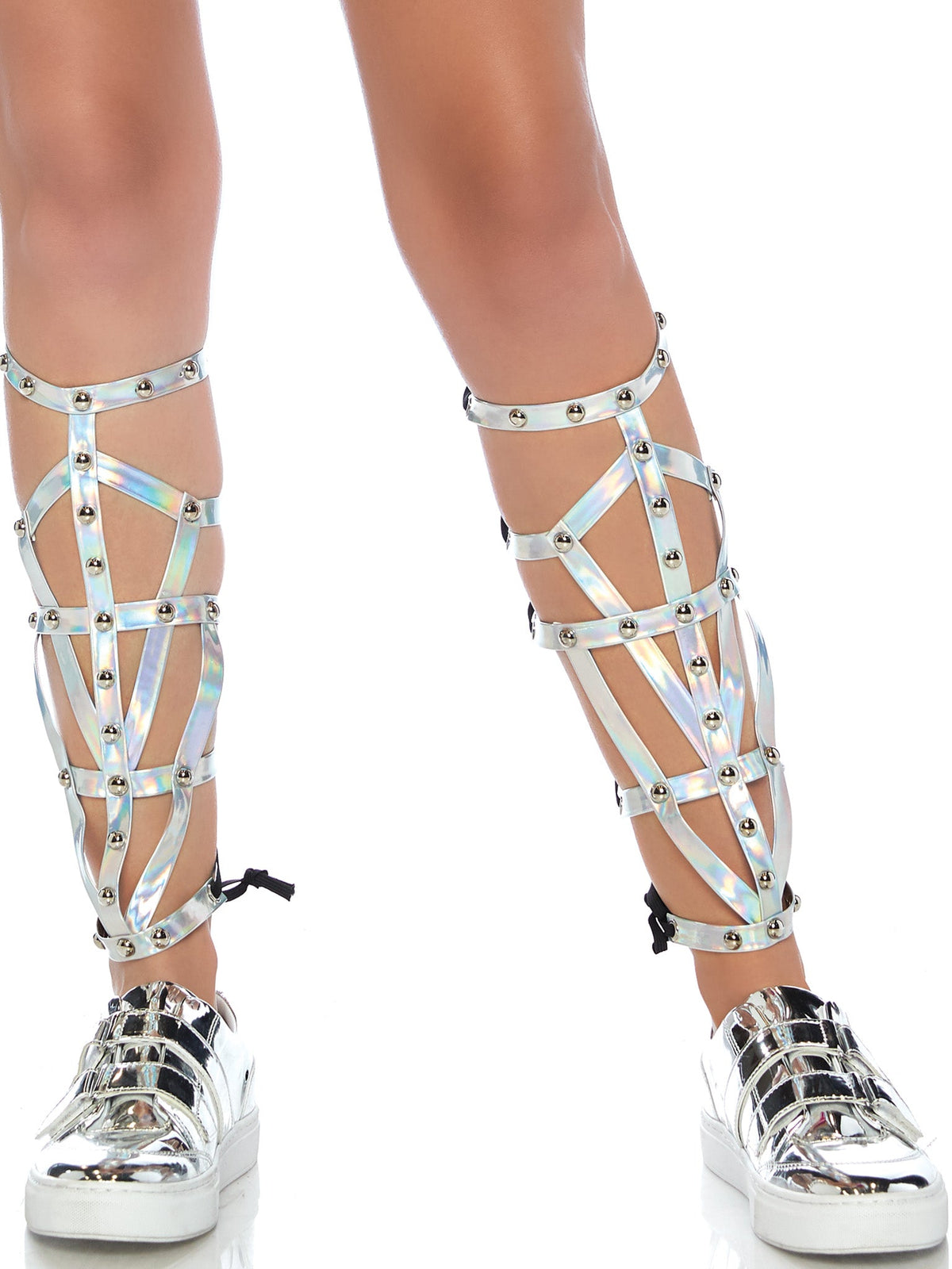 Iridescent Studded Shin Guards - A2828     02722