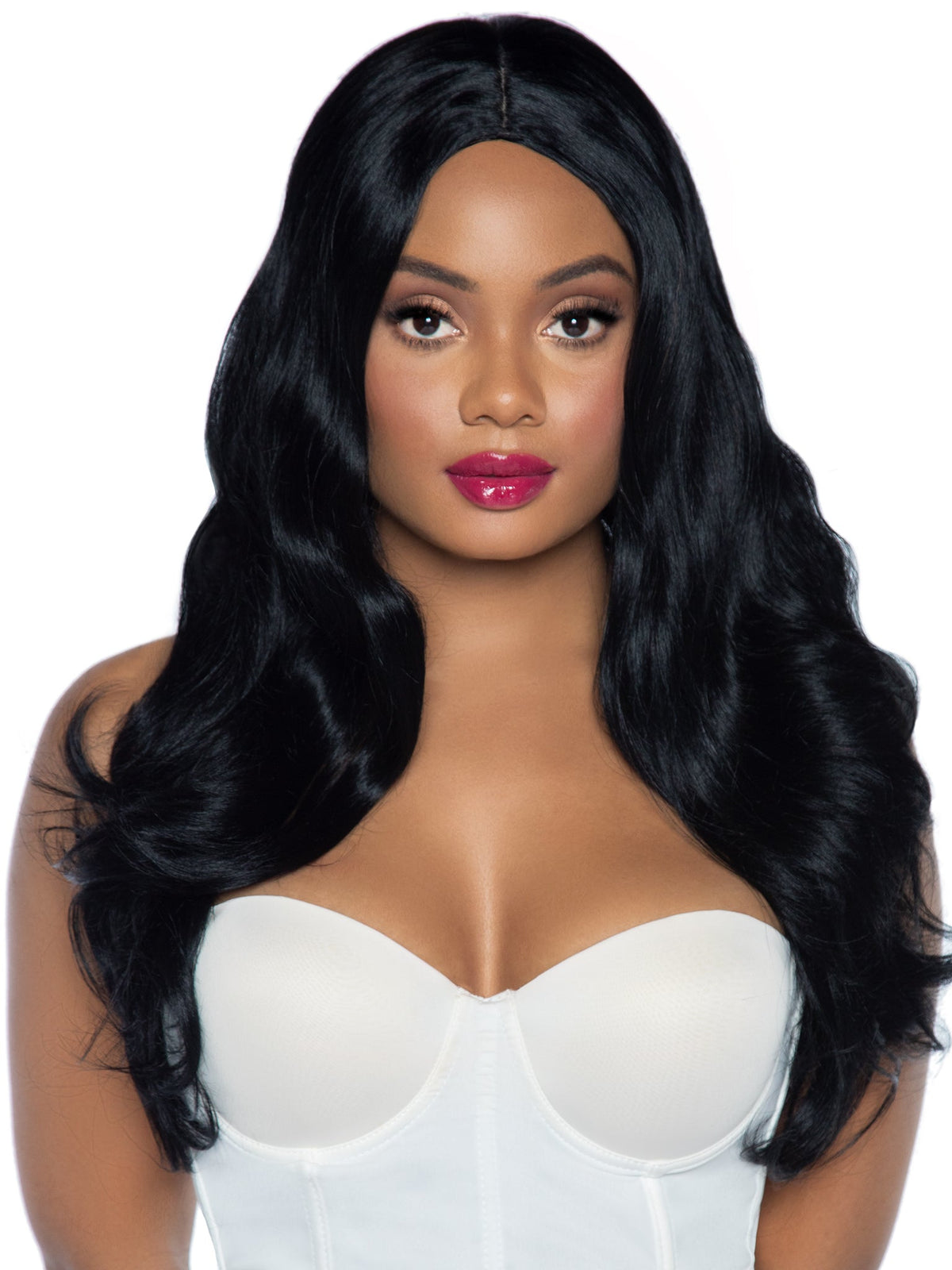 27" Long Wavy Center Part Wig - A2829     00222