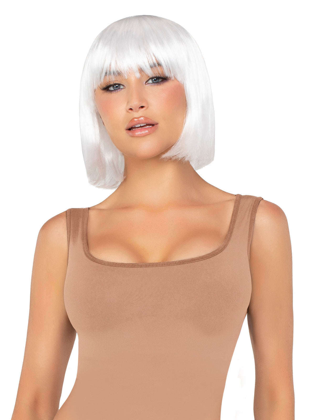 13" Pearl Short Natural Bob Wig - A2834     00222